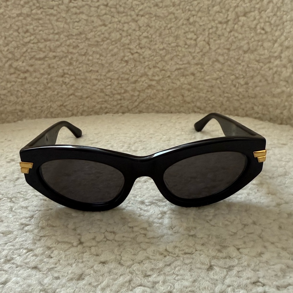 Bottega Veneta authentic black gold sunglasses brand new